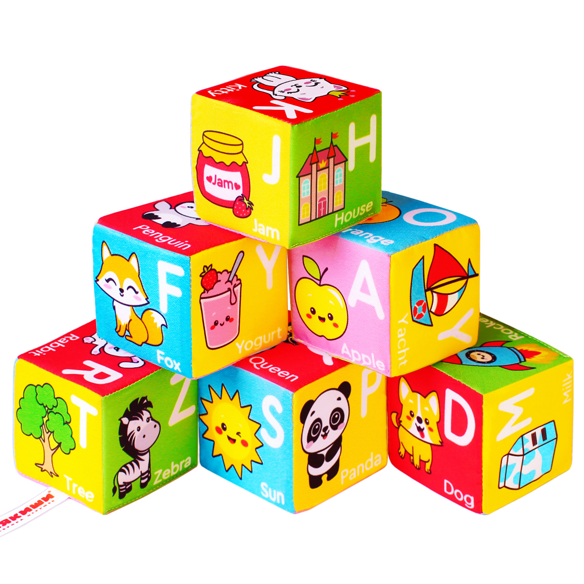 Игрушка кубики «Мякиши» (Английский Алфавит)