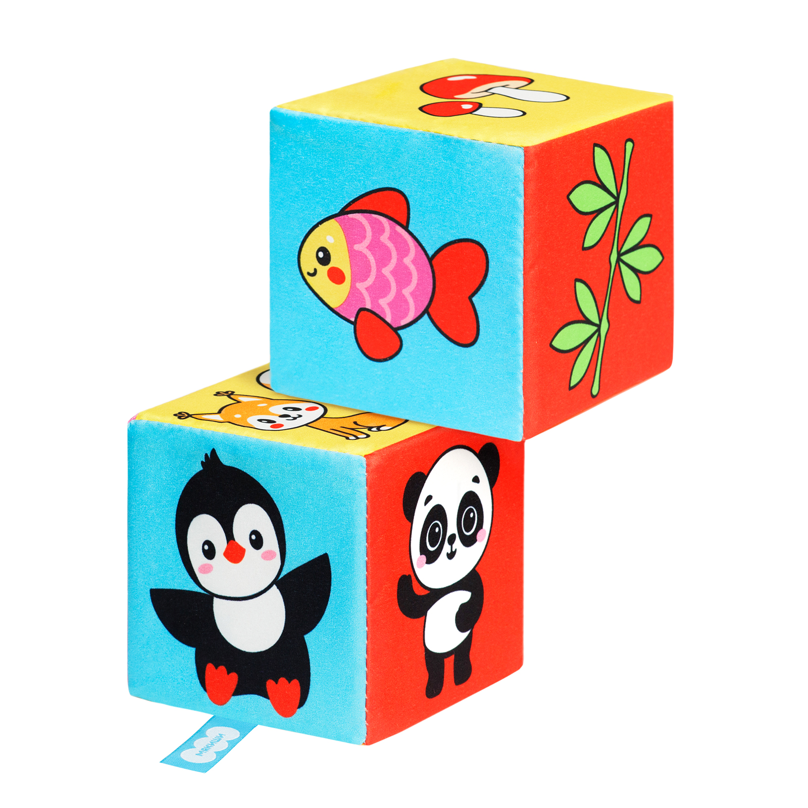 Игрушка кубики "Мякиши" (Кто что ест)